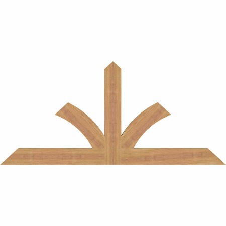 Ekena Millwork Richland Timber Gable Bracket, Western Red Cedar, 48"W x 22"H x 1 1/2"D x 3 1/2"F, 11/12 Pitch GBW048X22X0204RIC00SWR